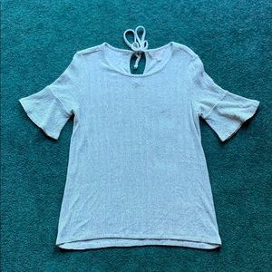 NWOT LC Flutter Sleeve Top